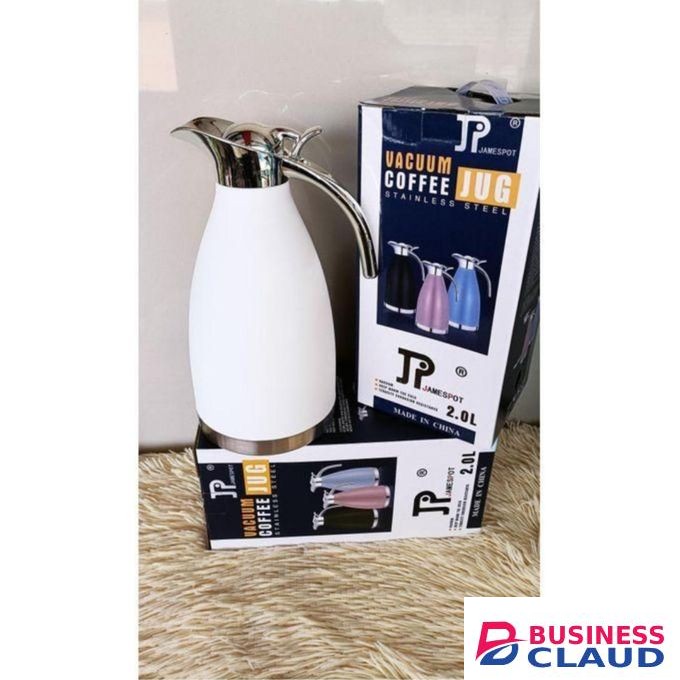 UNBREAKABLE JP VACUUM FLASK, WHITE 2L