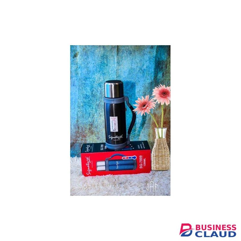 Signature 1.2ltrs Black Non Breakable Vacuum Flask( Original)