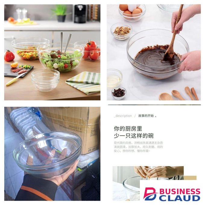 Non Returnable mixing bowl/salad bowl