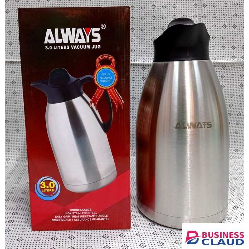 Always Unbreakable 3L Stainless Steel Flask – Leak-Proof, Durable, and Heat Retaining Vacuum Bottle for Hot and Cold Drinks