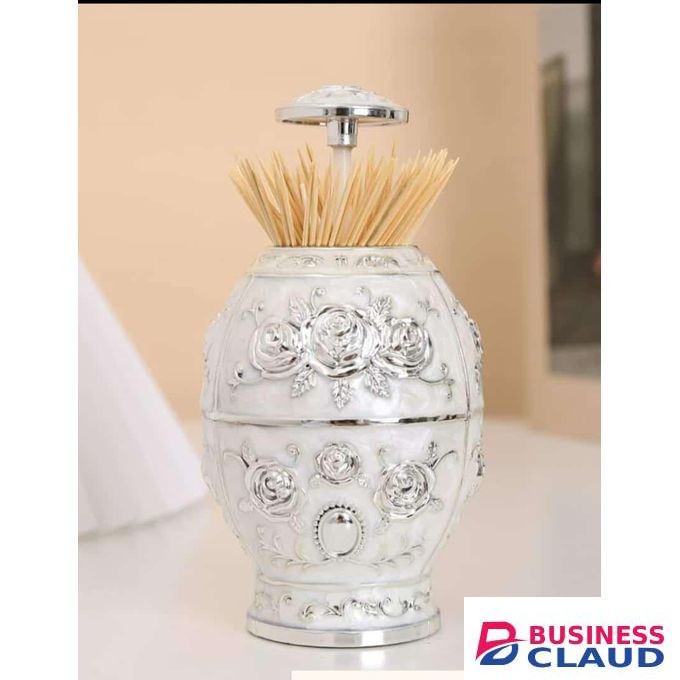 Faberge Egg Shaped Tooth Pick Holder