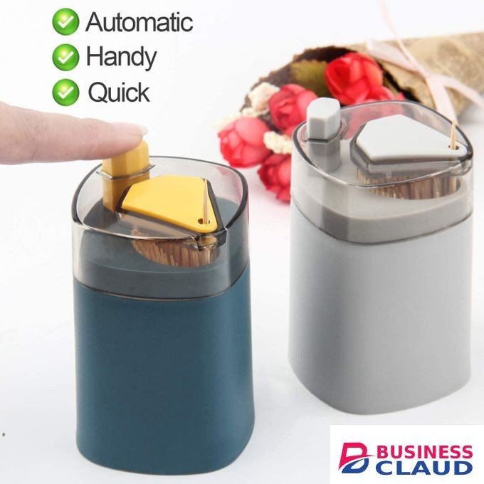 Automatic Pop-Up Toothpick Holder & Dispenser