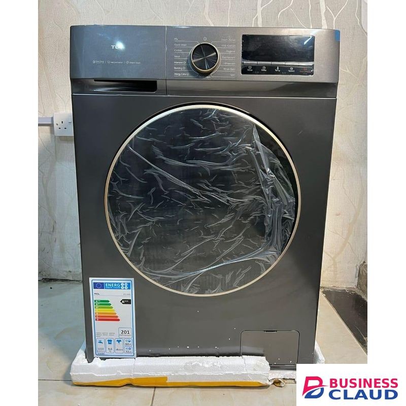 TCL 9KG FRONT LOAD WASHING MACHINE, SUPERIOR LAUNDRY CARE, ADVANCED WASHING TECHNOLOGY WITH SMART INVERTER MOTOR P1109FL