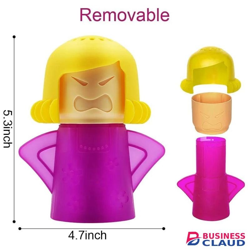 Angry Mama Microwave Cleaner Microwave Oven Steam Cleaner Doll for Home, Kitchen and Office Easily Crud Steam Cleans Add Vinegar and Water Angry Mama.