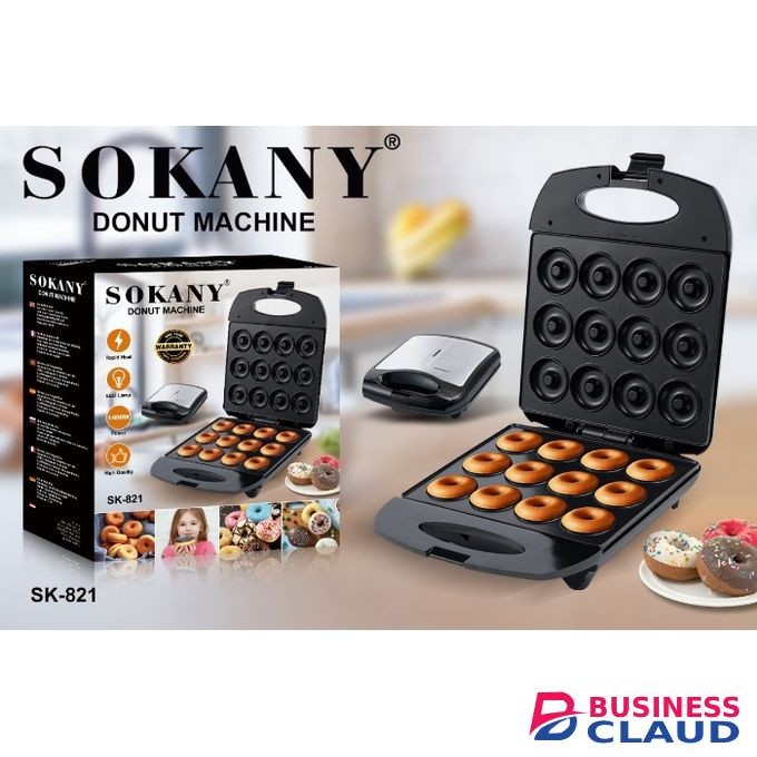 Sokany 12 Slots Electronic Silicone Donut Cake Maker.