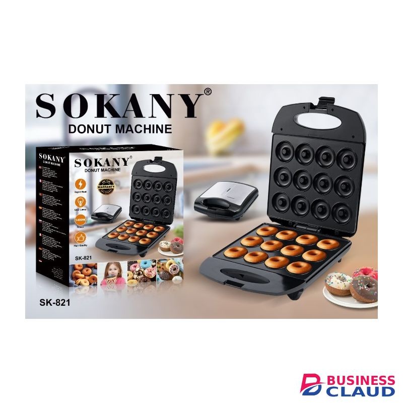 Sokany 12 Slots Electronic Silicone Donut Cake Maker.