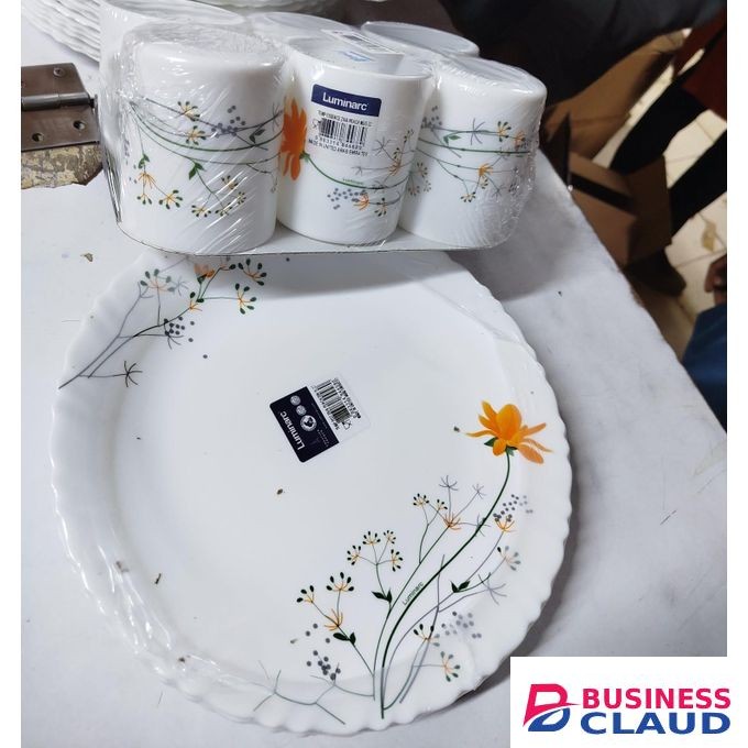 Luminarc 12Pcs Elegant Opal Glass Dinner Set