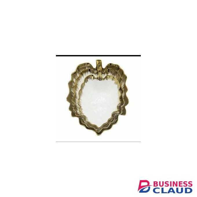 26pc Gold Rimmed Leaf Dinner Set