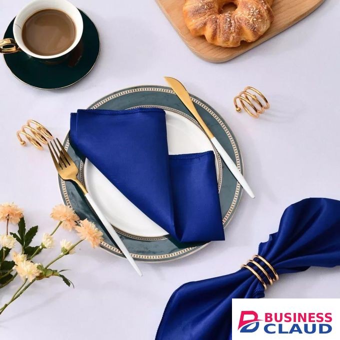 2 pieces Alloy Coated Metal Napkin Rings for Dining Table