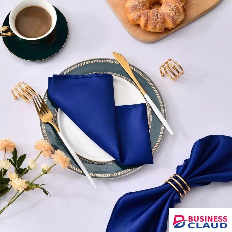 2 pieces Alloy Coated Metal Napkin Rings for Dining Table