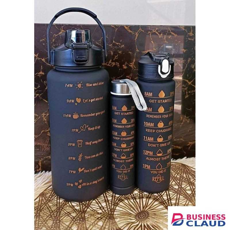3 in1 Extra Large Water Bottle Set
