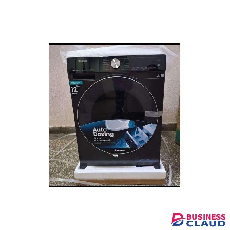 Hisense 12KG FRONT LOAD WASH AND DRY MACHINE, EXCELLENCE IN LAUNDRY CARE, INTELLIGENT WASH SYSTEM, ENERGY EFFICIENT, INVERTER MOTOR