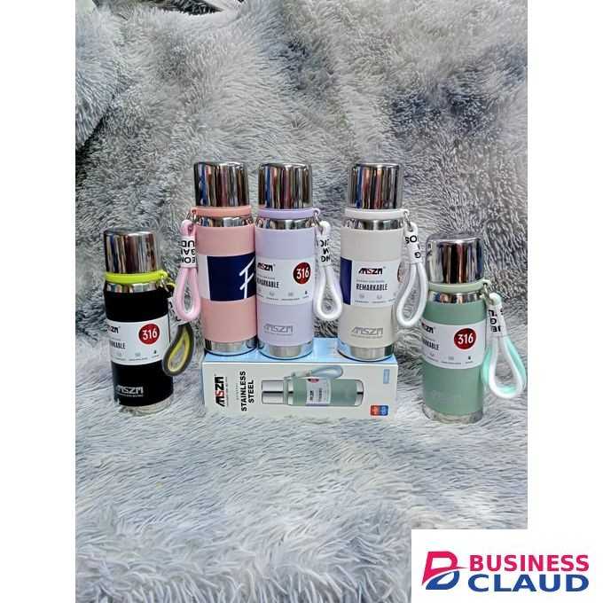 Fit Stainless Steel Vacuum Flask 500ml Insulated Hot and Cold Water Bottle Leakproof Travel Thermos for Tea Coffee Office Gym School Outdoor Durable Double Wall Temperature Lock