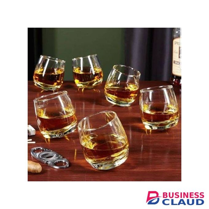 Ocean 6pcs Cuba Shortneck Heavy Gauge Whiskey Wine Cognac Glasses
