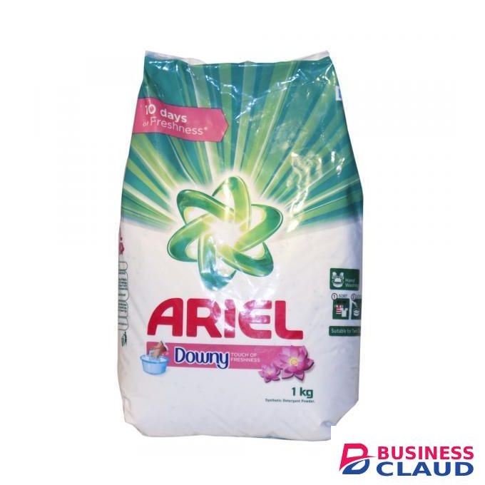 Ariel Top-Load Laundry Detergent with Downy Freshness - 1kg Stain Removal Powder for Machine & Hand Wash