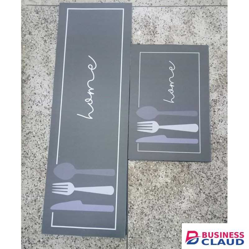 2pc Non-Slip ,Washable,Rubber Kitchen Mat Set Rugs for Kitchen Floor