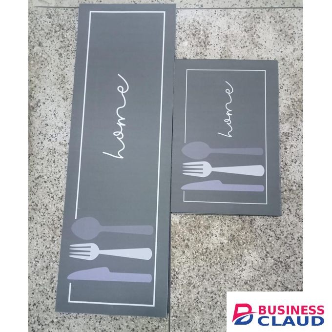 2pc Non-Slip ,Washable,Rubber Kitchen Mat Set Rugs for Kitchen Floor