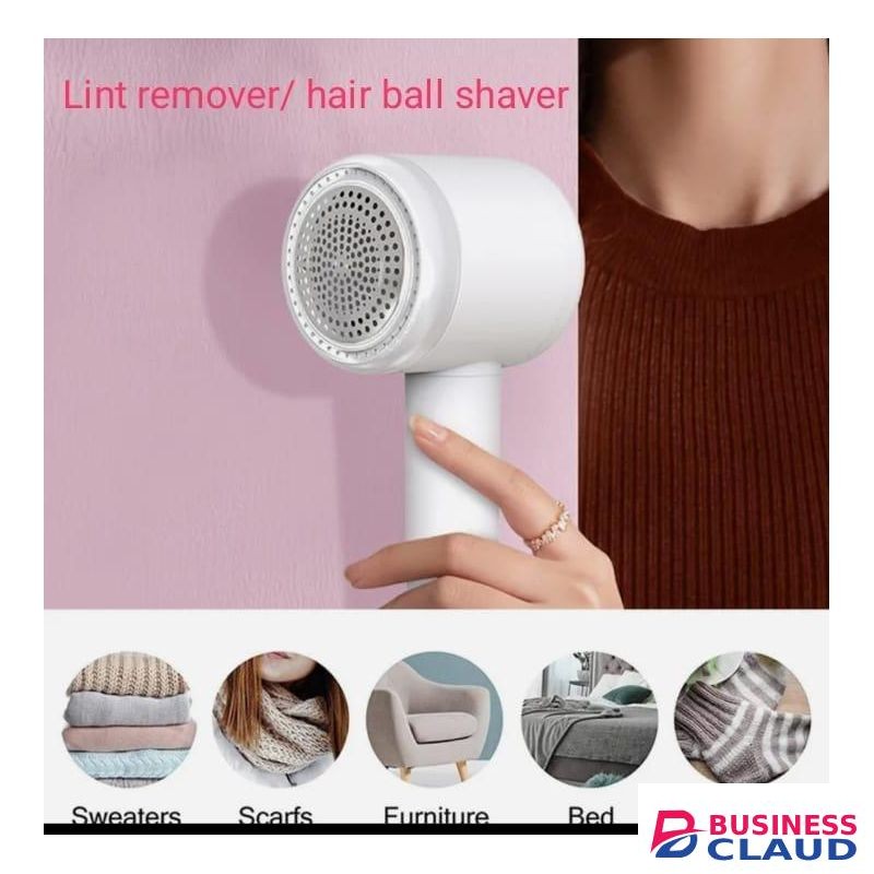 2-in-1 Electric Lint Remover & Hairball Trimmer - USB Rechargeable Sweater Shaver with Built-in Sticky Roller for Clothes & Fabric Care