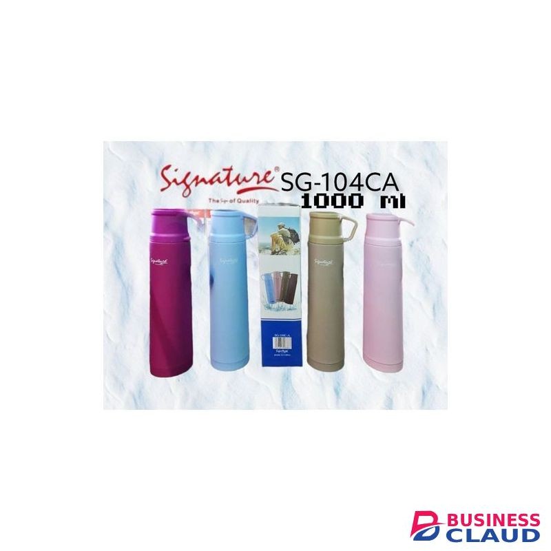 Signature 1L Double Wall Stainless Steel Vacuum Bottle/Flask