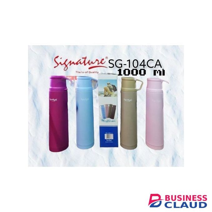 Signature 1L Double Wall Stainless Steel Vacuum Bottle/Flask