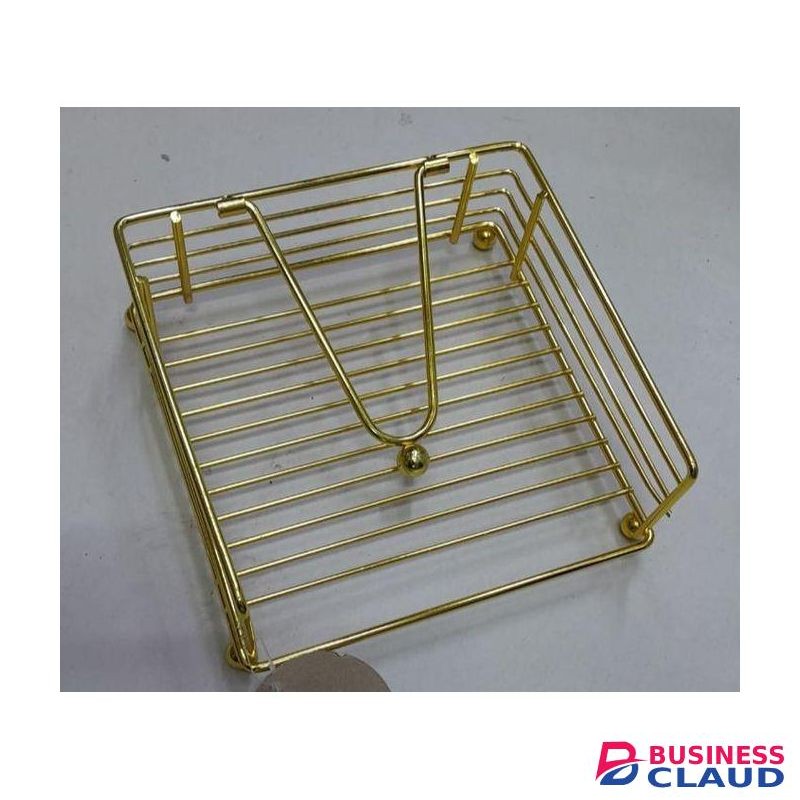 Golden Metallic Napkin /serviette Holder,with Flip Close & Bamboo Base For Kitchen Countertop ,Dining Room, Tabletop Decor
