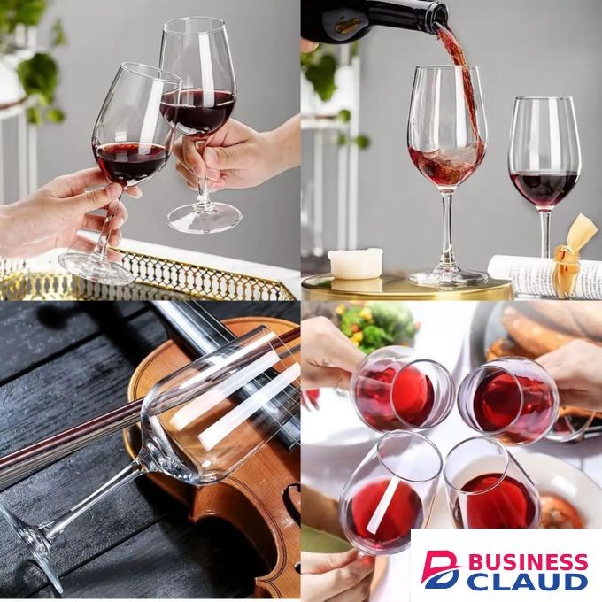 6Pcs Classy Wine Glasses