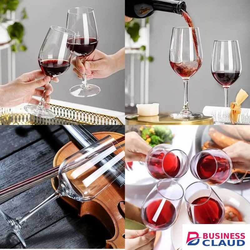 6Pcs Classy Wine Glasses