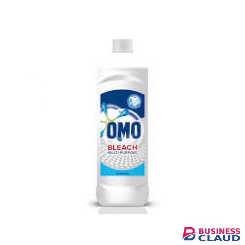 Omo Whitecountry Of Origin Bleach Regular 700ml Heavy-Duty Laundry Bleach Stain Removal & Whitening Booster Kills Germs & Eliminates Odors