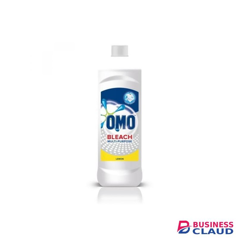Omo Whitecountry Of Origin Bleach Lemon 700ml Stain Removal & Whitening Booster Fresh Lemon Scent Laundry Bleach for Whites & Color Fast Fabrics