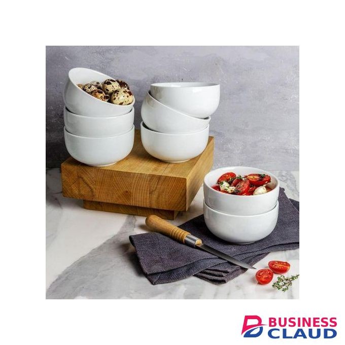 6pcs Ceramic Extra Deep Multipurpose Soup/Porridge Bowls