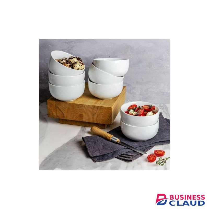 6pcs Ceramic Extra Deep Multipurpose Soup/Porridge Bowls