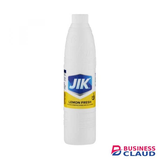 Jik Lemon Bleach 750ml, Lemon-Fresh Laundry Whitener & Household Disinfectant Removes Stains & Kills Germs