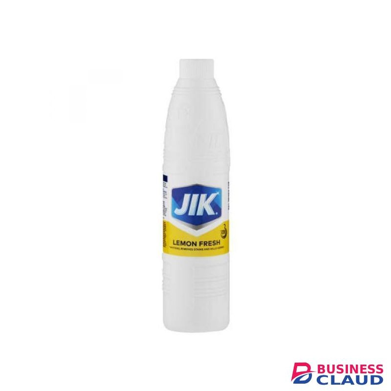 Jik Lemon Bleach 750ml, Lemon-Fresh Laundry Whitener & Household Disinfectant Removes Stains & Kills Germs