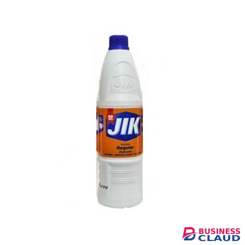 Jik Regular Bleach 750ml Original Laundry Whitener & Household Disinfectant Removes Stains & Kills Germs