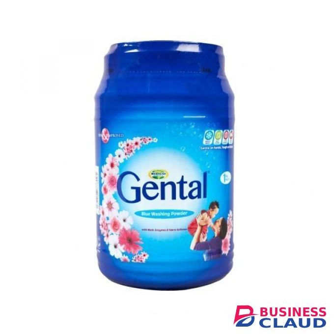 Gental Satch Blue Washing Powder 1kg Premium Laundry Detergent Whitens & Brightens Clothes Removes Tough Stains Fresh Clean Scent