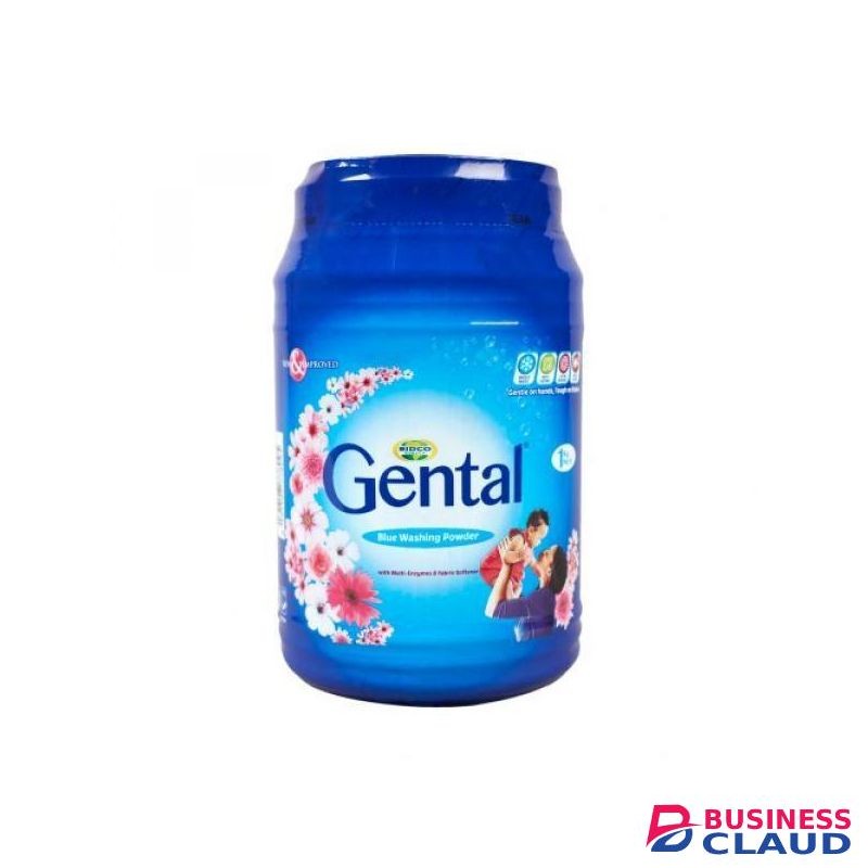 Gental Satch Blue Washing Powder 1kg Premium Laundry Detergent Whitens & Brightens Clothes Removes Tough Stains Fresh Clean Scent