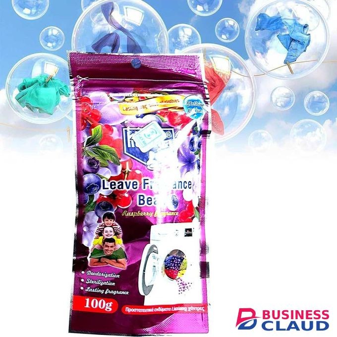 KUAKUA Raspberry Leave Fragrance Bead - Long-Lasting Freshness for Laundry 100g Scented Beads for Clothes, Odor Removal & Fresh Fragrance Booster Detergent Use Perfume Care Wearing Diffuser Clothes