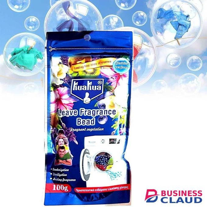 KUAKUA Fragrant Vegetation Leave Fragrance Bead - Long-Lasting Freshness for Laundry 100g Scented Beads for Clothes, Odor Removal & Fresh Fragrance Booster Detergent Use Perfume Care Wearing Diffuser Clothes