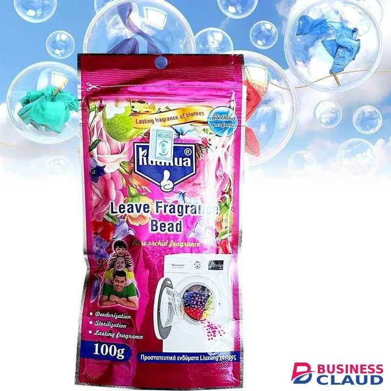 KUAKUA Rose Orchid Leave Fragrance Bead - Long-Lasting Freshness for Laundry 100g Scented Beads for Clothes, Odor Removal & Fresh Fragrance Booster Detergent Use Perfume Care Wearing Diffuser Clothes
