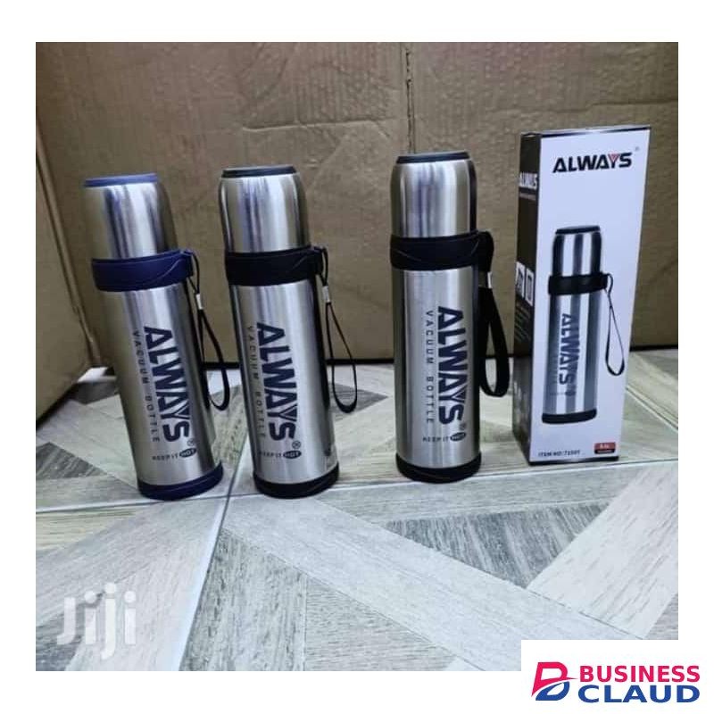 Always 500ml Stainless Steel Vacuum Flask Bottle with Strap