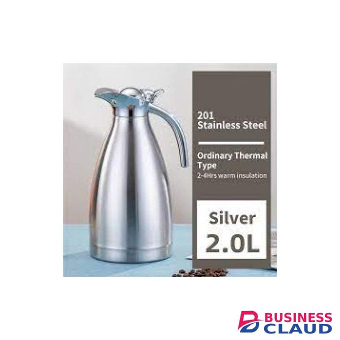 Silver Stainless Steel 2L Vacuum Flask Recommended