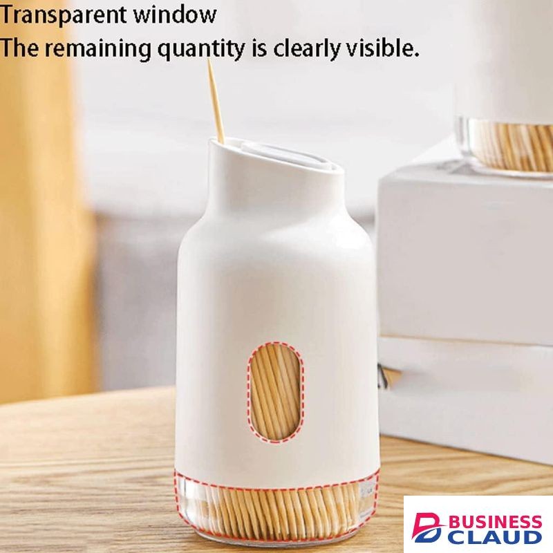 2Pcs Elegant Toothpick Case Waterproof Toothpick Dispenser Dustproof Toothpick Box Plastic Material Toothpick Container Convenient Toothpick Dispenser