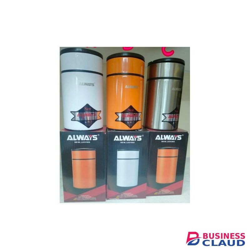 Always Double Wall Food Flask + Foldable Spoon