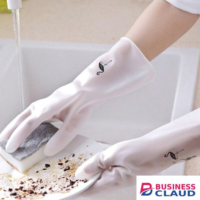 Dishwashing Gloves Reusable Latex Cleaning Gloves For Housework Kitchen Bathroom Laundry Chores Durable Clean Wear-Resistant Waterproof Dishwashing Gloves