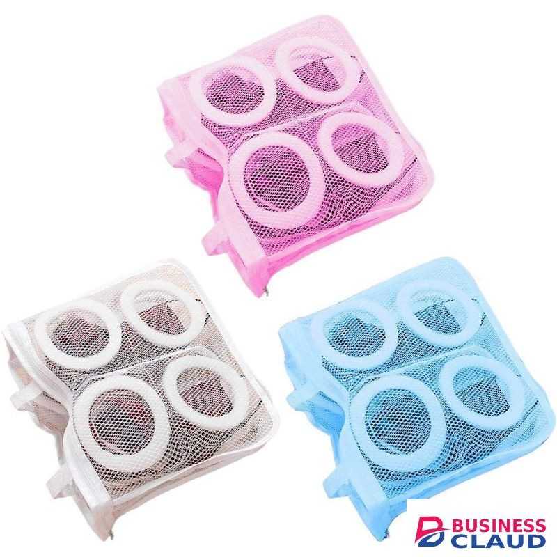 3PCS Mesh Washing Machine Shoes Bag Anti-deformation Zipper Laundry Bag Travel Shoes Clothes Storage Bags Shoes Airing Dry