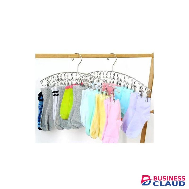 Stainless Steel Laundry Drying Rack Clothes Hanger with Clips for Drying Socks,Towels, , Bras,Underwear, Socks Gloves