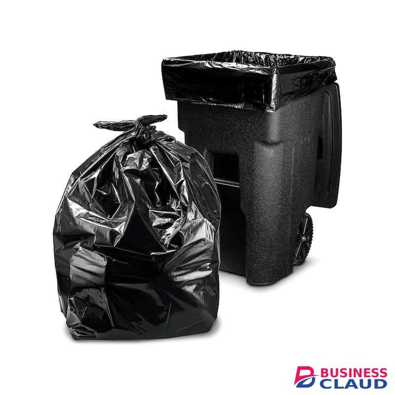 Large Black Size Garbage Bag Set, Large Trash Bags, Black Heavy Duty Bin Bags, Plastic Garbage Storage Bag - 50 pcs