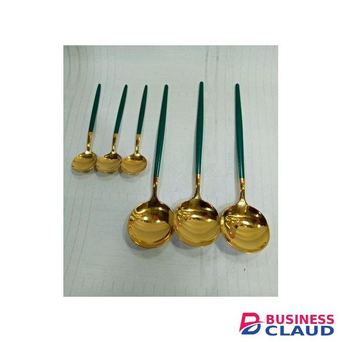 New Slim Design Golden Stainless Steel Cutlery Set