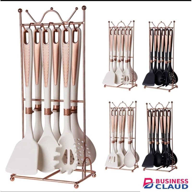 Silicone Serving Spoon With Holder Stand