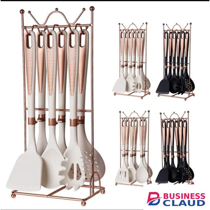 Silicone Serving Spoon With Holder Stand